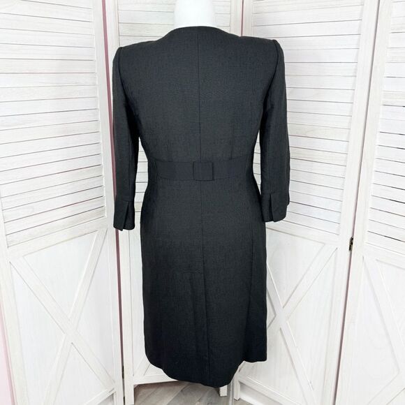 Isabella DeMarco Woven Duster Topper Blazer Jacket Black 10 - Picture 4 of 14